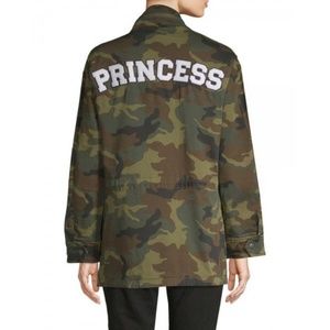 Alice &  Olivia Russo Camo Princess jacket xs